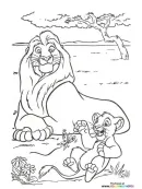 Lion King kleurplaat 4